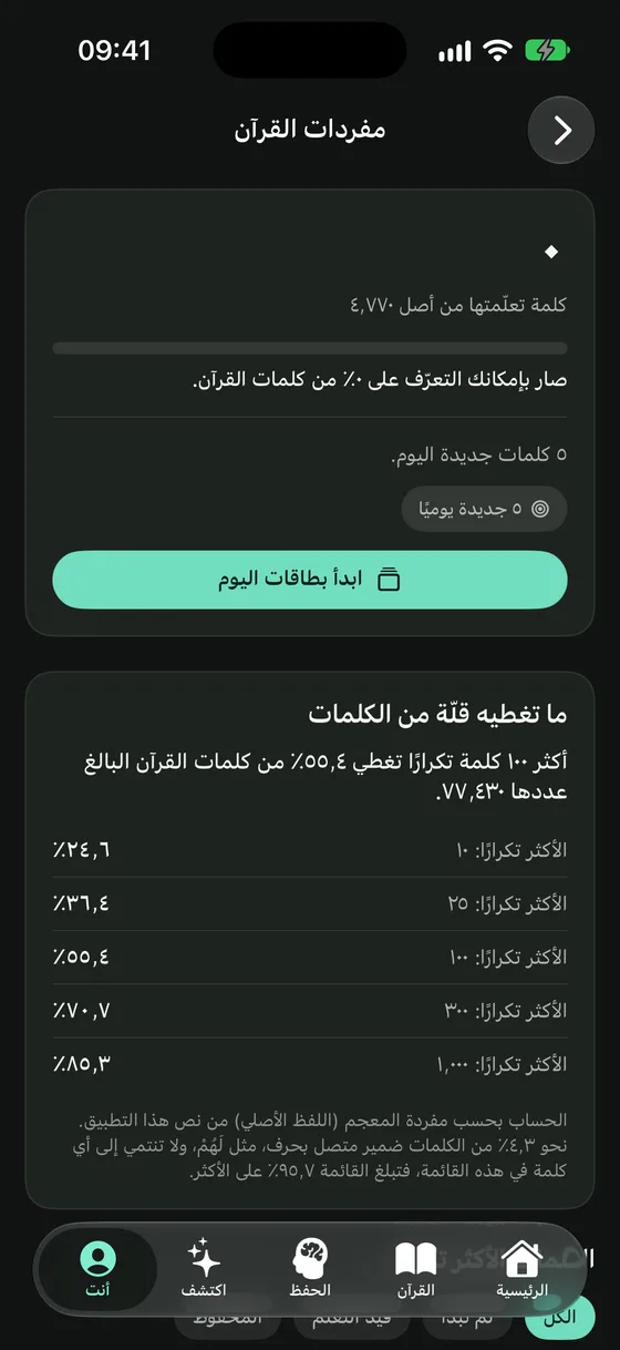البطاقات على الآيفون